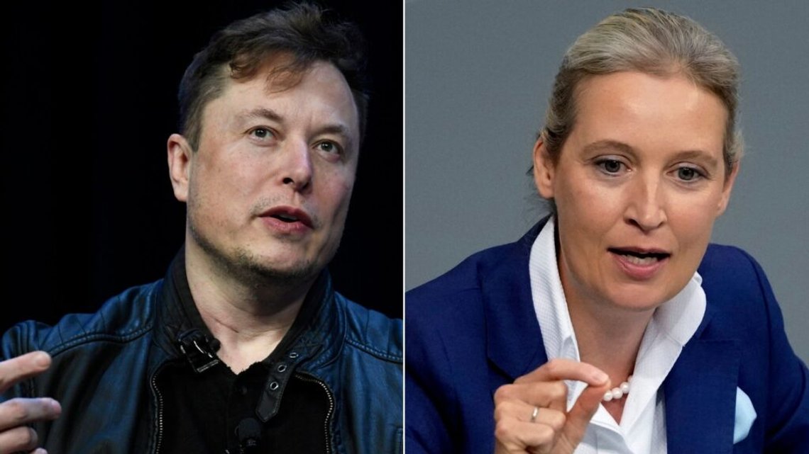 I ett historiskt samtal på X kommer Elon Musk och AfD-ledaren Alice Weidel att prata om hur de kan rädda Tyskland. Foto: NTB I ett historiskt samtal på X kommer Elon Musk och AfD-ledaren Alice Weidel att prata om hur de kan rädda Tyskland. Foto: NTB