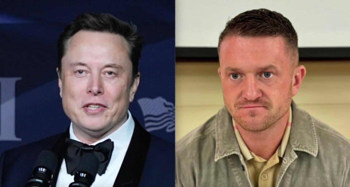 Elon Musk och Tommy Robinson. Foto: Alex Brandon / AP / NTB och Espen Teigen / Document Elon Musk och Tommy Robinson. Foto: Alex Brandon / AP / NTB och Espen Teigen / Document