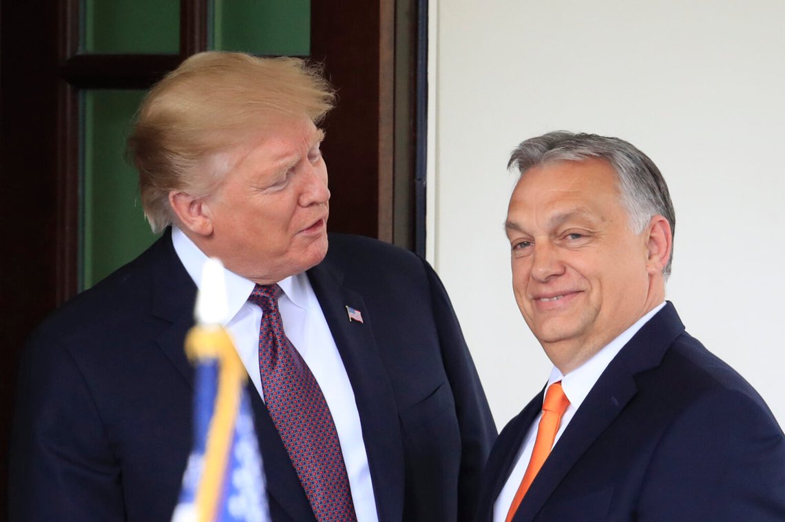 President Donald Trump välkomnar Ungerns premiärminister Viktor Orban till Vita huset i Washington den 13 maj 2019. Foto: Manuel Balce Ceneta / AP Photo President Donald Trump välkomnar Ungerns premiärminister Viktor Orban till Vita huset i Washington den 13 maj 2019. Foto: Manuel Balce Ceneta / AP Photo