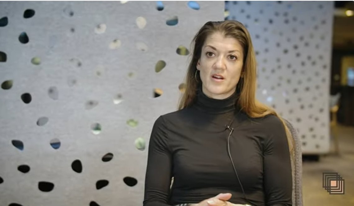 Daria Krivonos är VD för Instituttet for Fremtidsforskning. Foto: Skärmbild video YouTube Daria Krivonos är VD för Instituttet for Fremtidsforskning. Foto: Skärmbild video YouTube
