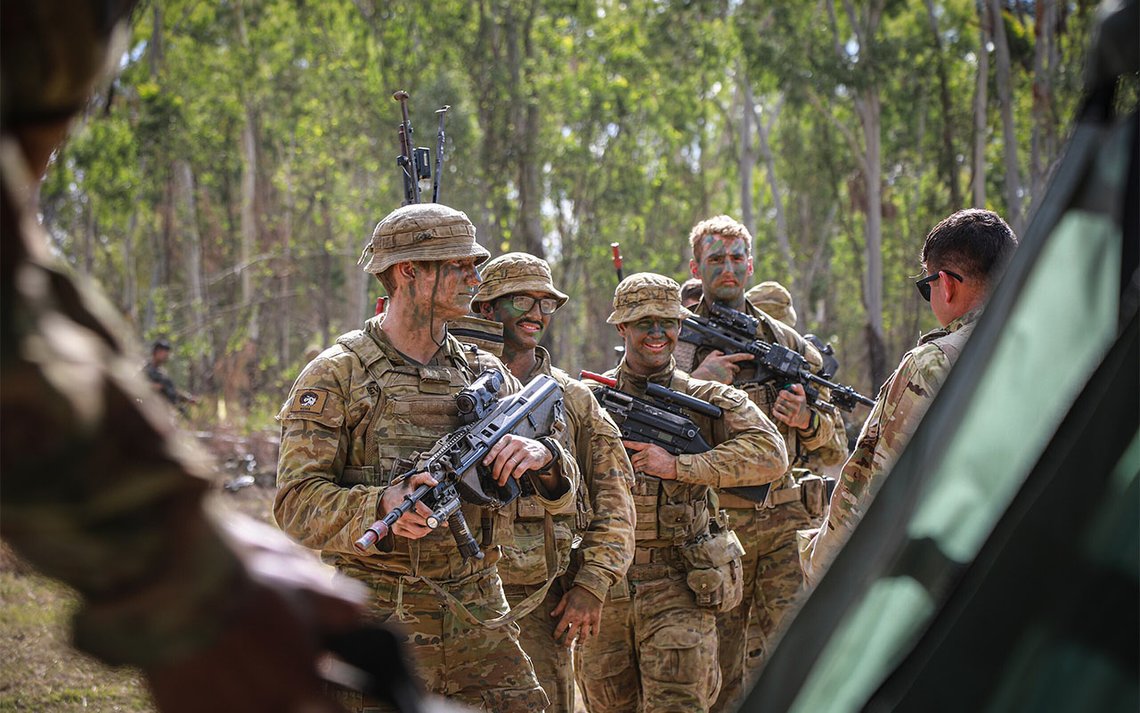 Soldater från det australiensiska försvaret. Foto: U.S. Army / Sgt. Ashunteia Smith Soldater från det australiensiska försvaret. Foto: U.S. Army / Sgt. Ashunteia Smith