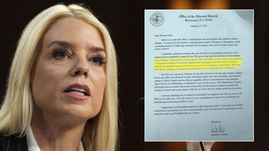 Justitiekansler Pamela Bondi är uppenbart upprörd över att FBI-agenter har försökt dölja Epstein-dokument för henne. Justitiekansler Pamela Bondi är uppenbart upprörd över att FBI-agenter har försökt dölja Epstein-dokument för henne.