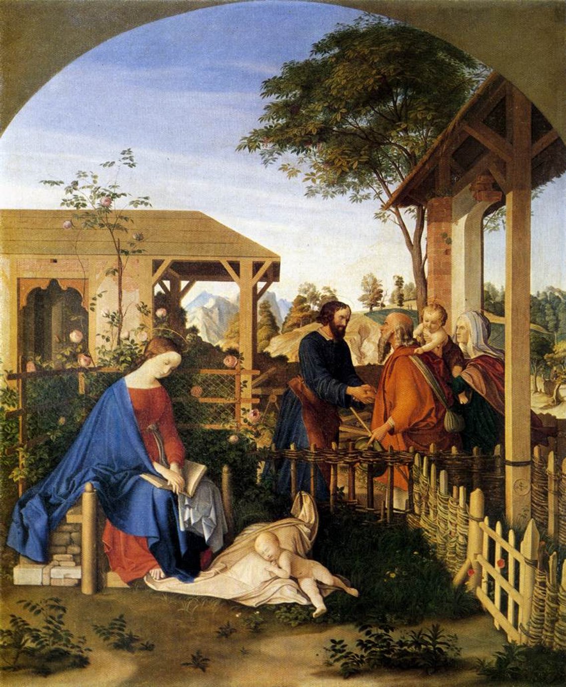 Julius Schnorr von Carolsfeld (1794–1872), «Johannes døperens familie besøker Kristi familie», Gemäldegalerie Alte Meister, Dresden. Julius Schnorr von Carolsfeld (1794–1872), «Johannes døperens familie besøker Kristi familie», Gemäldegalerie Alte Meister, Dresden.