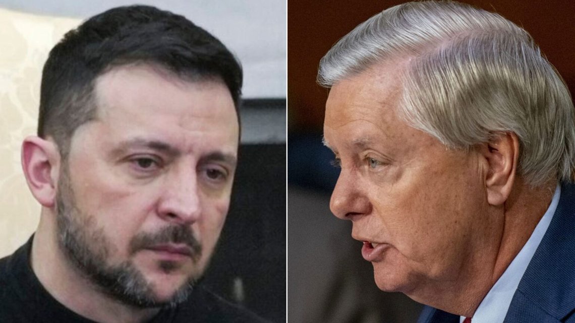 Senator Lindsey Graham (till höger) är brutalt ärlig i sin konfrontation med Ukrainas president Volodymyr Zelenskyj. Foto: Andrew Harnik / AP Photo Senator Lindsey Graham (till höger) är brutalt ärlig i sin konfrontation med Ukrainas president Volodymyr Zelenskyj. Foto: Andrew Harnik / AP Photo