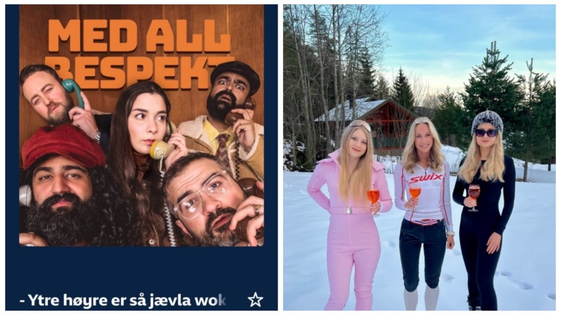 Till vänster: Statsfinansierad satir. Höger: Anledningen till det. Foto: Skärmdump/Privat Till vänster: Statsfinansierad satir. Höger: Anledningen till det. Foto: Skärmdump/Privat