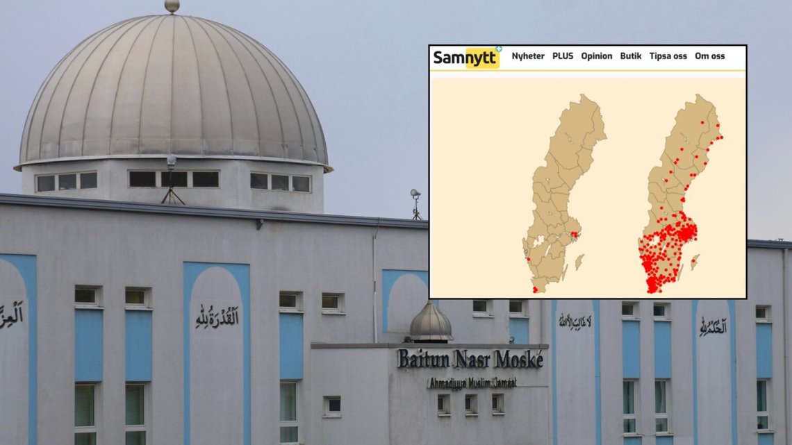 Antalet moskéer i Sverige har ökat med över 4 200 procent på 25 år. Detta skapar allvarlig oro kring islamiseringen av landet. Bilden är av den stora moskén på Furuset i Oslo. Foto: Kjell Arne Fjørtoft Antalet moskéer i Sverige har ökat med över 4 200 procent på 25 år. Detta skapar allvarlig oro kring islamiseringen av landet. Bilden är av den stora moskén på Furuset i Oslo. Foto: Kjell Arne Fjørtoft