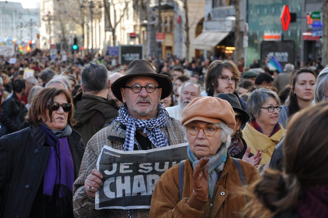 Ingen var egentligen Charlie, men folk gillade att uppträda dygdigt. Foto: Jean-Benoît Zimmermann/ CC BY-SA 2.0/ Wikimedia Ingen var egentligen Charlie, men folk gillade att uppträda dygdigt. Foto: Jean-Benoît Zimmermann/ CC BY-SA 2.0/ Wikimedia