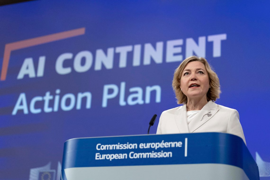 EU kommer att ta täten i det globala AI-loppet, säger EU:s teknikkommissionär Henna Virkkunen. Foto: AP/NTB EU kommer att ta täten i det globala AI-loppet, säger EU:s teknikkommissionär Henna Virkkunen. Foto: AP/NTB