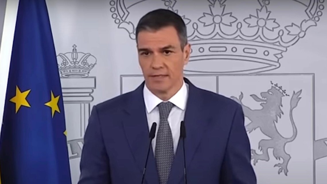 Pedro Sánchez. Foto: Skärmdump Forbes Breaking News / YouTube. Pedro Sánchez. Foto: Skärmdump Forbes Breaking News / YouTube.