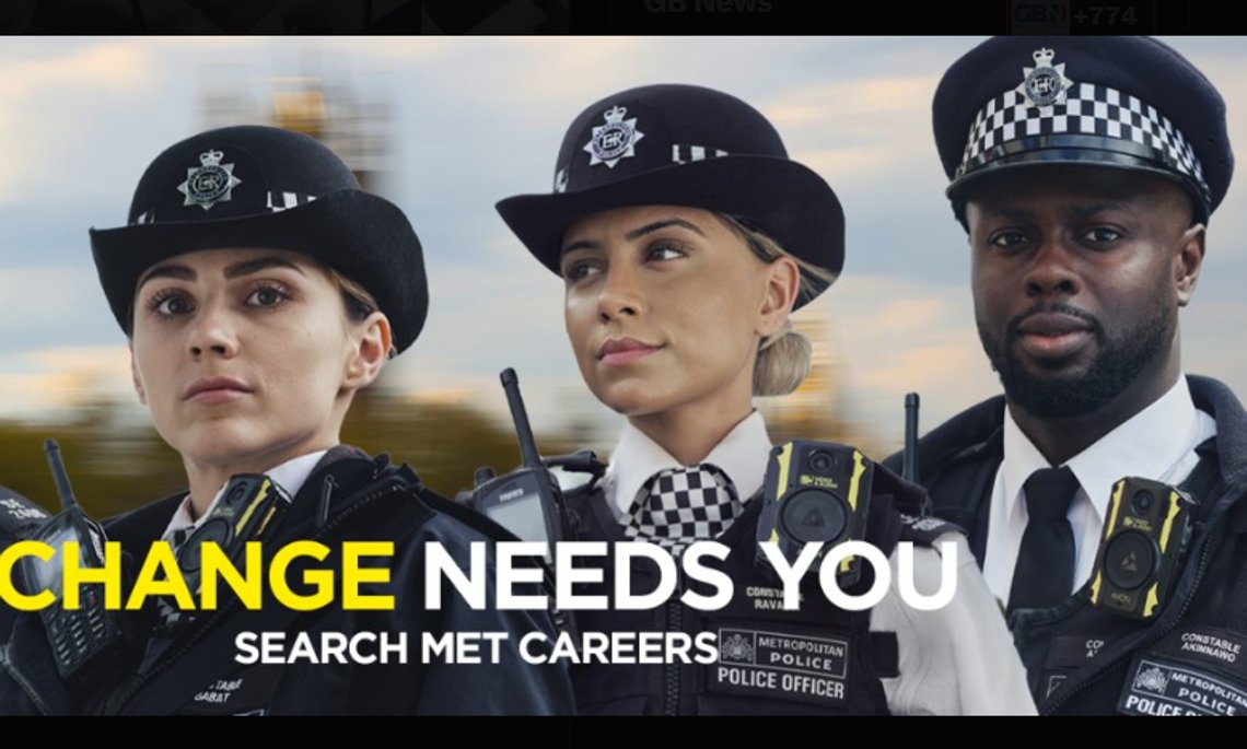 Så här ska framtidens brittiska polis helst se ut. Foto: X/ Metpolisen Så här ska framtidens brittiska polis helst se ut. Foto: X/ Metpolisen