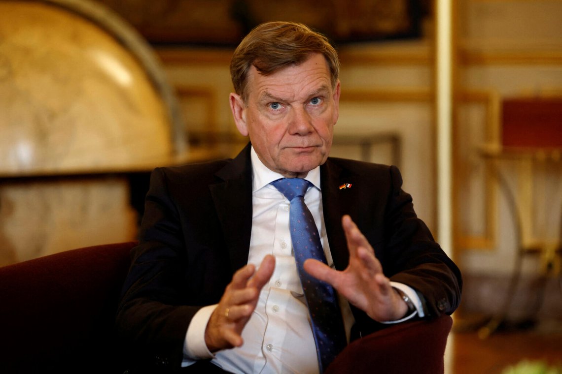 Tysklands nye utrikesminister Johann Wadephul reste till Israel på lördagen. Foto: Abdul Saboor / Pool via AP / NTB Tysklands nye utrikesminister Johann Wadephul reste till Israel på lördagen. Foto: Abdul Saboor / Pool via AP / NTB
