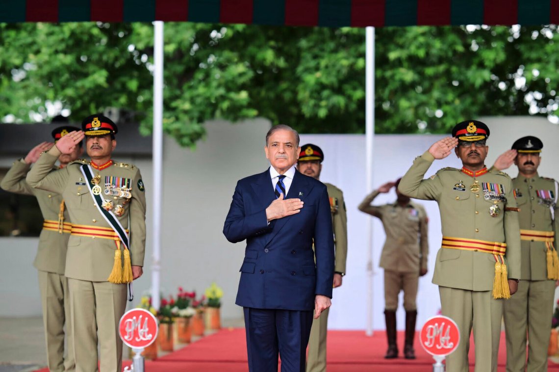 Pakistans statsminister Shehbaz Sharif. Foto: Prime Minister Office via AP Pakistans statsminister Shehbaz Sharif. Foto: Prime Minister Office via AP