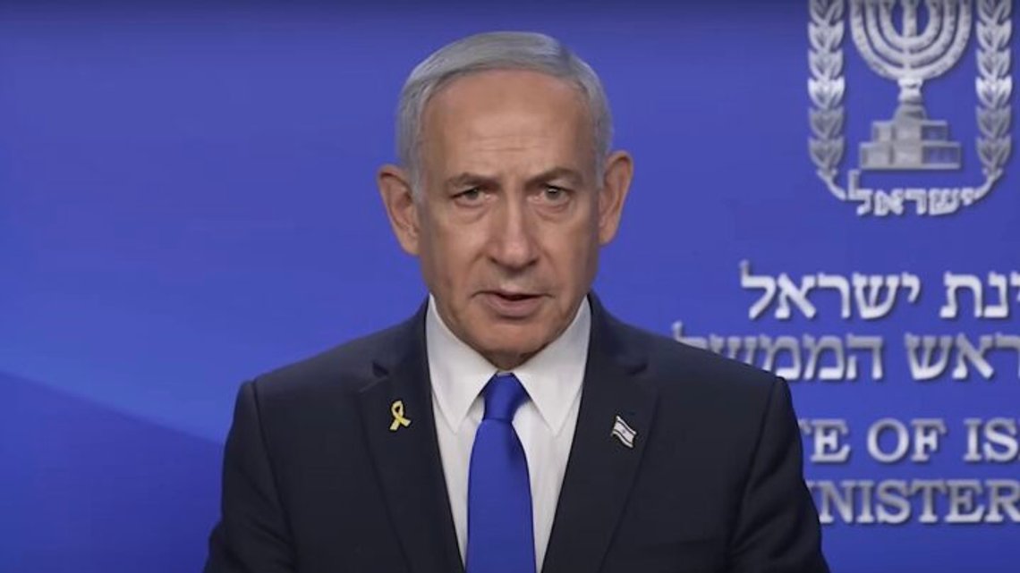Benjamin Netanyahu. Foto: Skärmdump video. Benjamin Netanyahu. Foto: Skärmdump video.