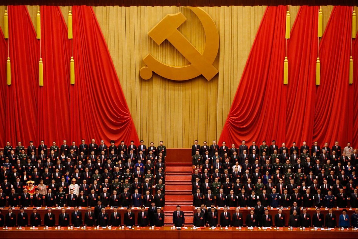 Fra det kinesiske kommunistpartiets kongress i Beijing i 2017. Foto: Ng Han Guan / AP / NTB. Fra det kinesiske kommunistpartiets kongress i Beijing i 2017. Foto: Ng Han Guan / AP / NTB.