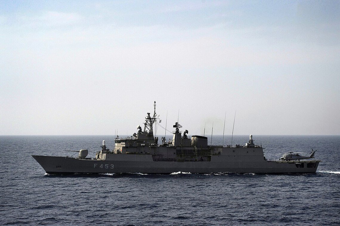 Den grekiska flottans fregatt HS Spetsai. Foto: U.S. Navy/Jimmy C. Pan Den grekiska flottans fregatt HS Spetsai. Foto: U.S. Navy/Jimmy C. Pan