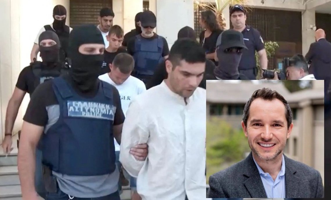 Fotomontage. Grekisk polis har gripit fem personer, inklusive ex-frun till professorn Przemysław Jeziorski vid UC Berkeley, i samband med mordet i Aten. Foto: Skärmdump från YouTube. Przemysław Jeziorski var biträdande professor i marknadsföring vid University of California. Foto från UC, Berkeley. Fotomontage. Grekisk polis har gripit fem personer, inklusive ex-frun till professorn Przemysław Jeziorski vid UC Berkeley, i samband med mordet i Aten. Foto: Skärmdump från YouTube. Przemysław Jeziorski var biträdande professor i marknadsföring vid University of California. Foto från UC, Berkeley.