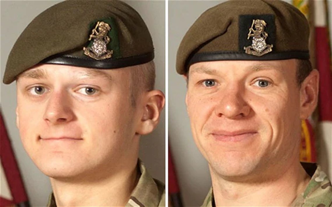 Menige Thomas Wroe (18) och sergeant Gareth Thursby (29) sköts och skadades dödligt av en så kallad allierad afghansk lokalpolis vid Check Point Tora i Nahr-e-Saraj-distriktet i Helmandprovinsen. Dessa är två av de mer än tjugo brittiska soldater som tros ha dödats av så kallade allierade afghaner. Foto: Ministry of Defence Menige Thomas Wroe (18) och sergeant Gareth Thursby (29) sköts och skadades dödligt av en så kallad allierad afghansk lokalpolis vid Check Point Tora i Nahr-e-Saraj-distriktet i Helmandprovinsen. Dessa är två av de mer än tjugo brittiska soldater som tros ha dödats av så kallade allierade afghaner. Foto: Ministry of Defence