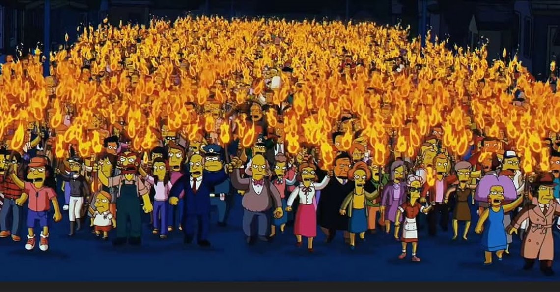 Ett drev i Springfield, men det kunde lika gärna visa Aftonbladets redaktion. Foto: Skärmdump The Simpsons Ett drev i Springfield, men det kunde lika gärna visa Aftonbladets redaktion. Foto: Skärmdump The Simpsons