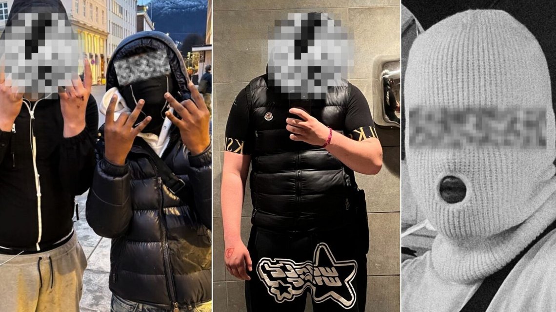 Tre invandrare och två norska tonåringar står åtalade för en serie misshandel och rån i centrala Bergen. En 16-åring trodde att han skulle dö. Foto: Privat Tre invandrare och två norska tonåringar står åtalade för en serie misshandel och rån i centrala Bergen. En 16-åring trodde att han skulle dö. Foto: Privat