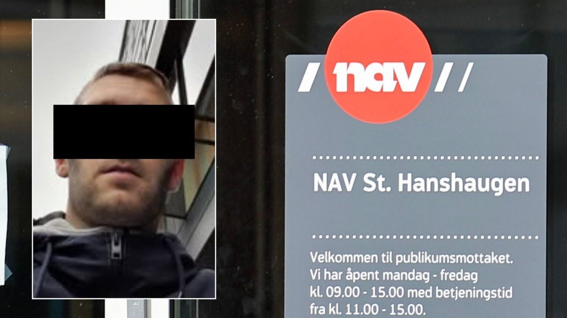 Den 32-årige norrmannen tror att han var galen när han attackerade NAV-kontoret och avlossade två skott. Foto: Menig/Thomas Andersen / NTB Den 32-årige norrmannen tror att han var galen när han attackerade NAV-kontoret och avlossade två skott. Foto: Menig/Thomas Andersen / NTB
