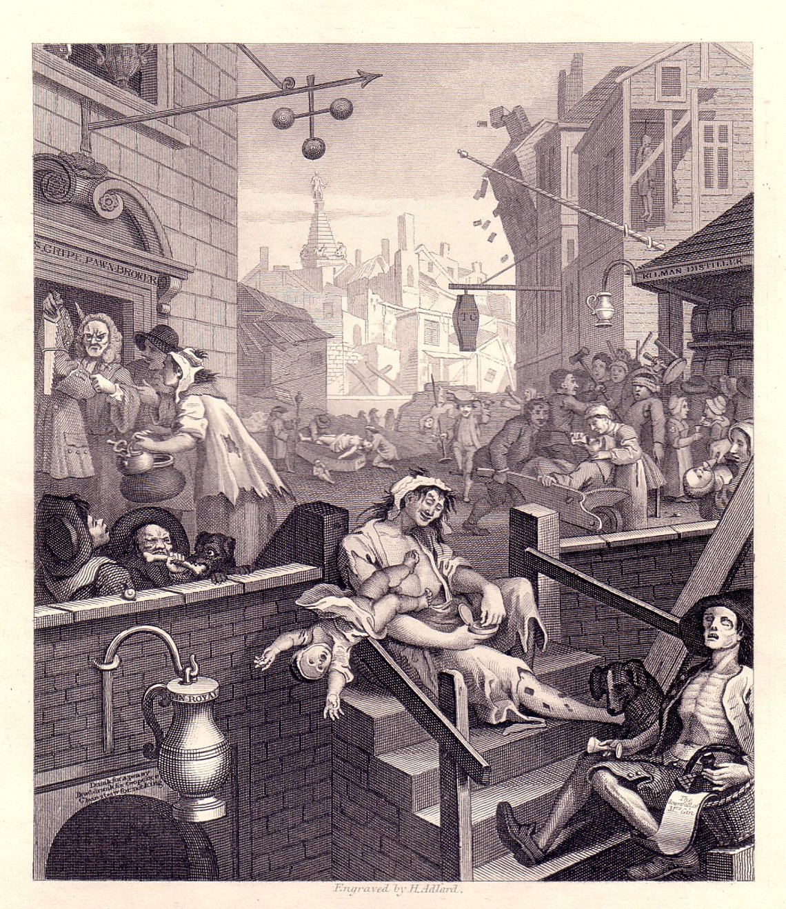 William Hogarth Gin Lane 1751 William Hogarth Gin Lane 1751