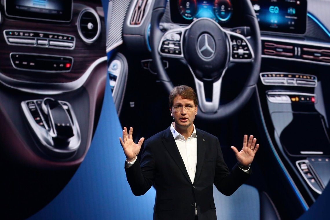 Mercedes VD Ola Källenius under en mässa i Las Vegas den 6 januari 2020. Foto: Ross D. Franklin / AP / NTB. Mercedes VD Ola Källenius under en mässa i Las Vegas den 6 januari 2020. Foto: Ross D. Franklin / AP / NTB.