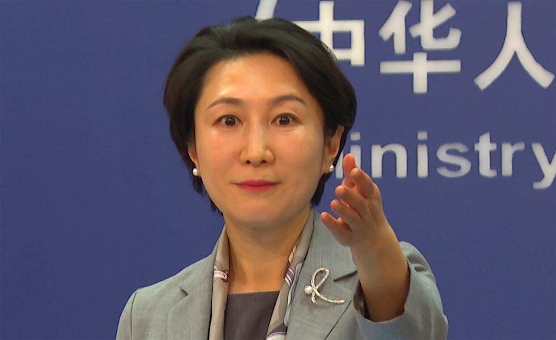 På den här bilden, gjord från en video, gestikulerar det kinesiska utrikesministeriets talesperson Mao Ning under en presskonferens i Peking, Kina den 16 januari 2024. Foto: /Liu Zheng/ AP Photo På den här bilden, gjord från en video, gestikulerar det kinesiska utrikesministeriets talesperson Mao Ning under en presskonferens i Peking, Kina den 16 januari 2024. Foto: /Liu Zheng/ AP Photo