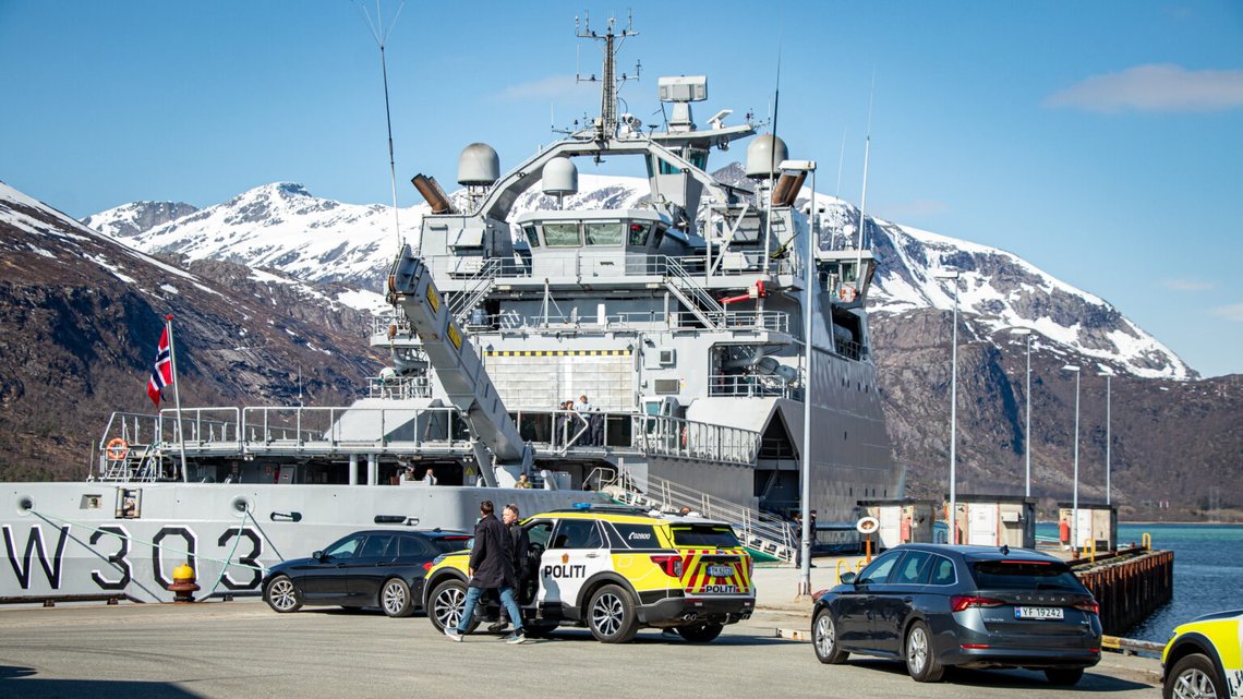 Från Ramsund marinstation vid Ofotfjorden i Troms under NATO:s generalsekreterare Mark Ruttes besök den 22 maj 2025. Foto: Camilla Furu / Norska försvarsmakten. Från Ramsund marinstation vid Ofotfjorden i Troms under NATO:s generalsekreterare Mark Ruttes besök den 22 maj 2025. Foto: Camilla Furu / Norska försvarsmakten.