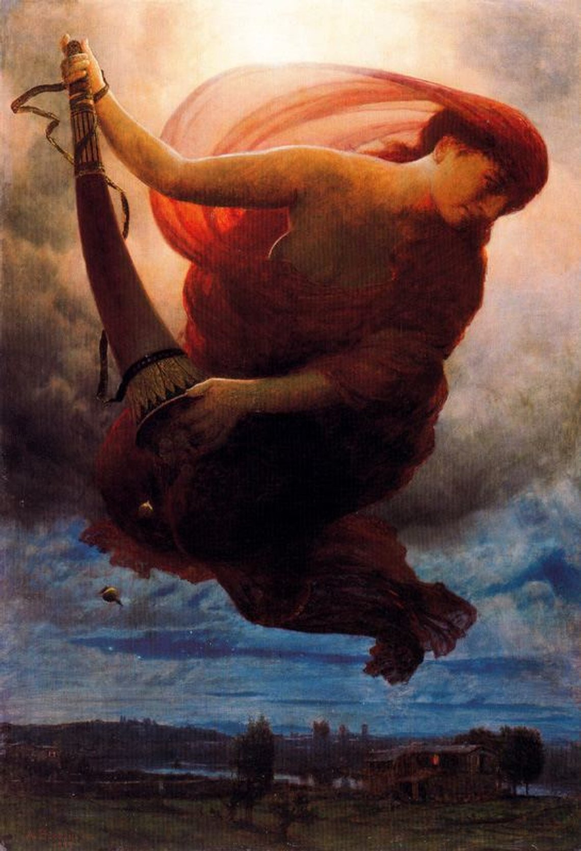 Arnold Böcklin, "Natt" (1895) Arnold Böcklin, "Natt" (1895)