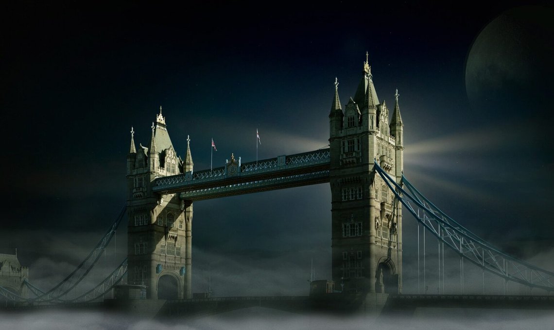Mörkret sänker sig över Tower Bridge i London. Foto: Pixabay Mörkret sänker sig över Tower Bridge i London. Foto: Pixabay