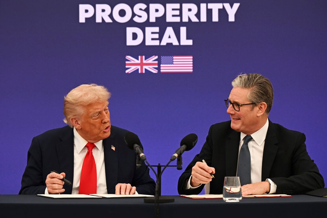 Den brittiske premiärministern behövde bara vänta tills Donald Trump hade lämnat landet innan han erkände Palestina som en stat, tillsammans med Australien och Kanada. Foto: Leon Neal / Pool Foto via AP/NTB Den brittiske premiärministern behövde bara vänta tills Donald Trump hade lämnat landet innan han erkände Palestina som en stat, tillsammans med Australien och Kanada. Foto: Leon Neal / Pool Foto via AP/NTB