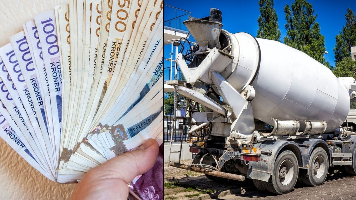 Den syriske mannen använde betongbilar för att flytta pengar från narkotikaförsäljning i Norge till Sverige för penningtvätt. Han har erkänt att han tvättat 470 miljoner kronor. Foto: Illustrativ bild Den syriske mannen använde betongbilar för att flytta pengar från narkotikaförsäljning i Norge till Sverige för penningtvätt. Han har erkänt att han tvättat 470 miljoner kronor. Foto: Illustrativ bild