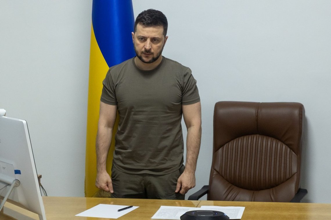 Juristen, skådespelaren och politikern Volodymyr Oleksandrovytsj Zelenskyj. Foto: The Presidential Office of Ukraine CC BY-SA 4.0 Juristen, skådespelaren och politikern Volodymyr Oleksandrovytsj Zelenskyj. Foto: The Presidential Office of Ukraine CC BY-SA 4.0
