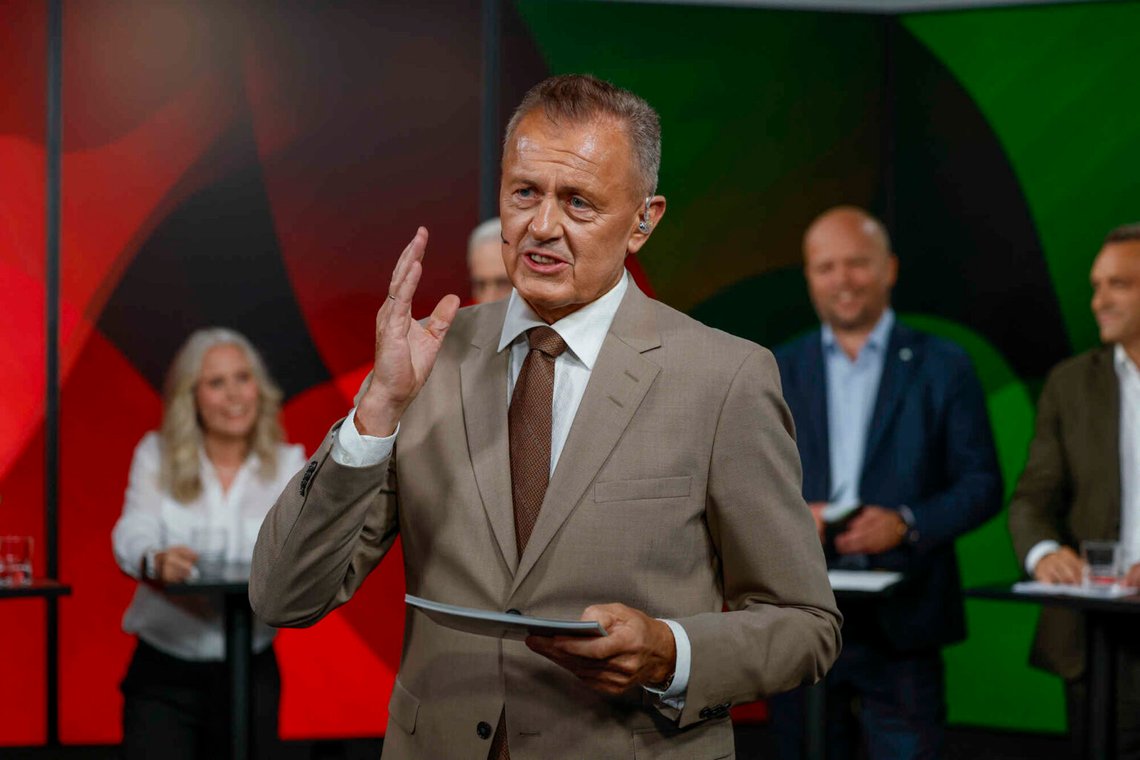 Nettavisens chefredaktör Gunnar Stavrum när Nettavisen och resten av Amedia bjuder in landets partiledare till debatt i Nettavisens tv-studio. Foto: Jonas Been Henriksen / NTB Nettavisens chefredaktör Gunnar Stavrum när Nettavisen och resten av Amedia bjuder in landets partiledare till debatt i Nettavisens tv-studio. Foto: Jonas Been Henriksen / NTB