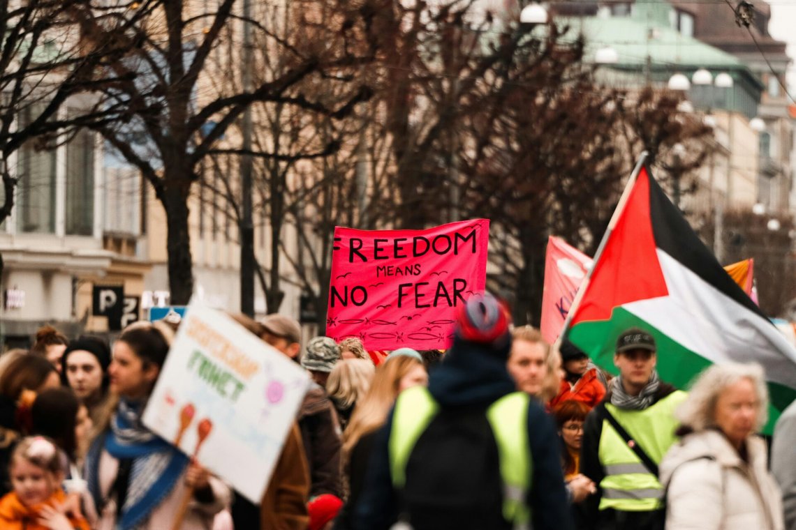 Pro-Hamasdemonstration i Göteborg, mars 2025. Foto: Pexels Pro-Hamasdemonstration i Göteborg, mars 2025. Foto: Pexels