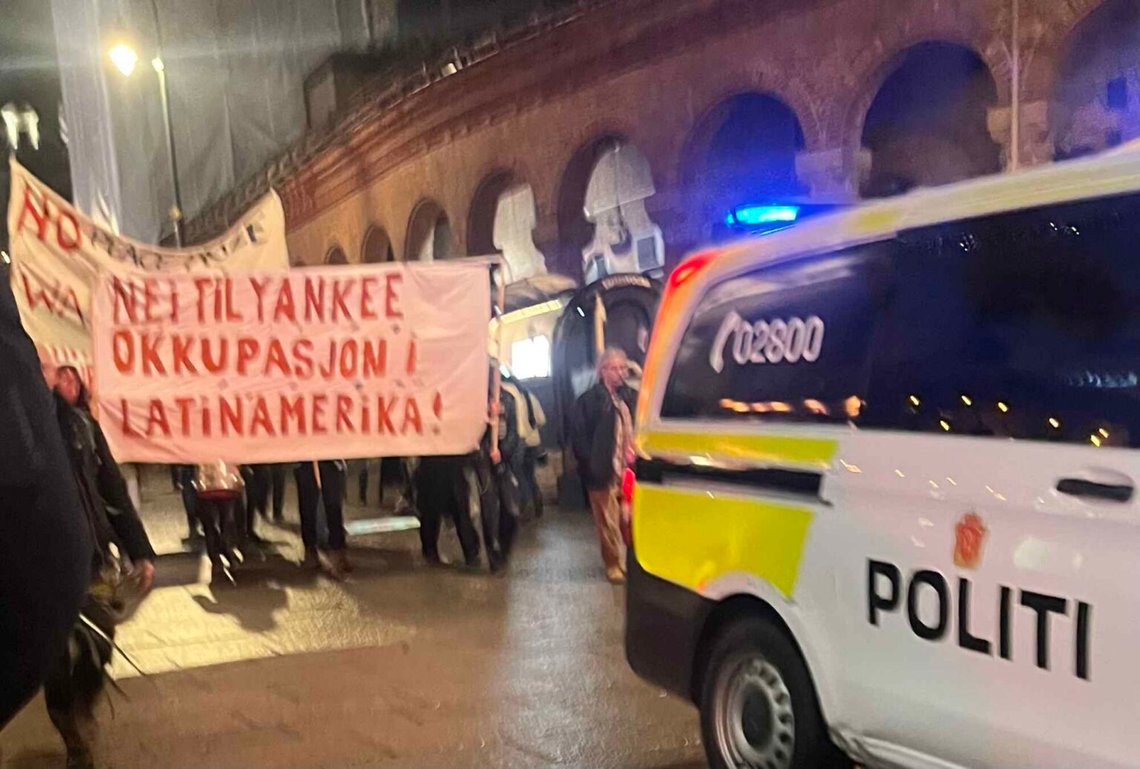 Extremvänstern kommer att splittras utan "ockupation" av yttre fiender, och efter Gaza är de rödas vänner i Latinamerika tillbaka i offerrollen. Foto: Øivind Østberg Extremvänstern kommer att splittras utan "ockupation" av yttre fiender, och efter Gaza är de rödas vänner i Latinamerika tillbaka i offerrollen. Foto: Øivind Østberg