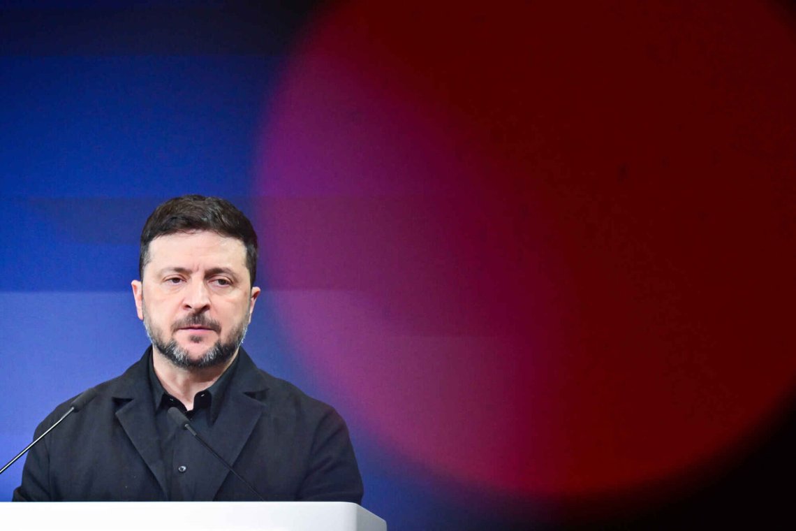 Ukrainas president Volodymyr Zelenskyj höll samtal med amerikanska sändebud i Berlin på måndagen. Foto: Sebastian Christoph Gollnow / DPA / AP / NTB Ukrainas president Volodymyr Zelenskyj höll samtal med amerikanska sändebud i Berlin på måndagen. Foto: Sebastian Christoph Gollnow / DPA / AP / NTB