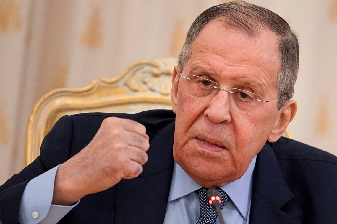 Rysslands utrikesminister Sergej Lavrov har uttryckt sin bestörtning över västvärldens dominans över världen. Foto: Alexander Zemlianichenko/AP Photo Rysslands utrikesminister Sergej Lavrov har uttryckt sin bestörtning över västvärldens dominans över världen. Foto: Alexander Zemlianichenko/AP Photo