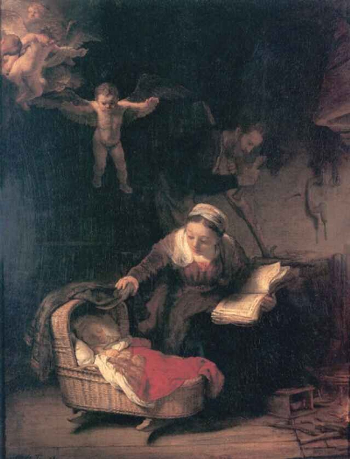 Rembrandt, "Den heliga familjen" (1645) Rembrandt, "Den heliga familjen" (1645)