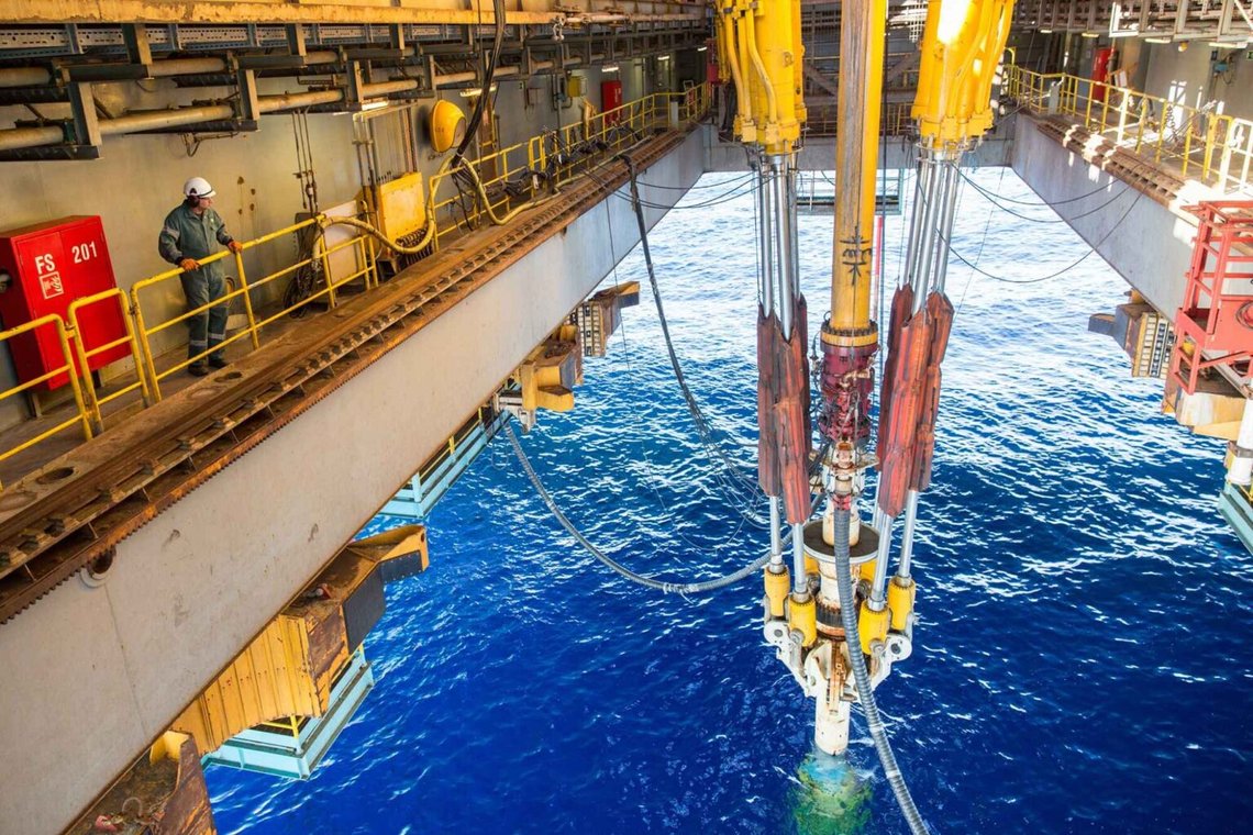 Från BP:s rigg Maersk Discover utanför Egyptens kust. Foto: BP / Facebook. Från BP:s rigg Maersk Discover utanför Egyptens kust. Foto: BP / Facebook.