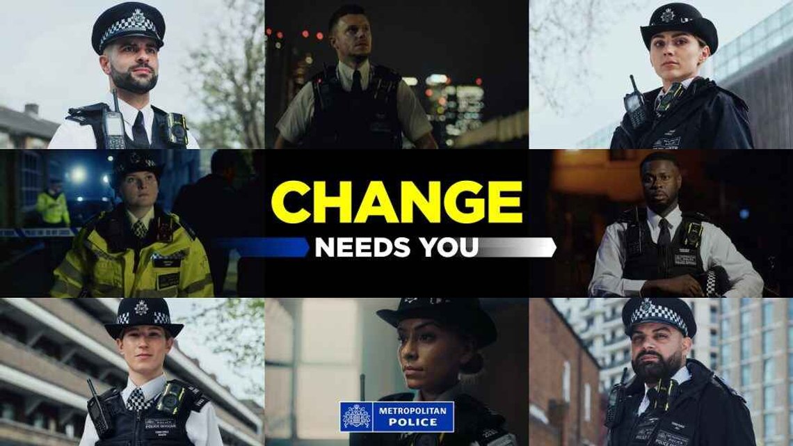 Metropolitan Police i London fokuserade på Change i sin kampanj 2024. Mångfald är målet. Foto: Met Police Metropolitan Police i London fokuserade på Change i sin kampanj 2024. Mångfald är målet. Foto: Met Police