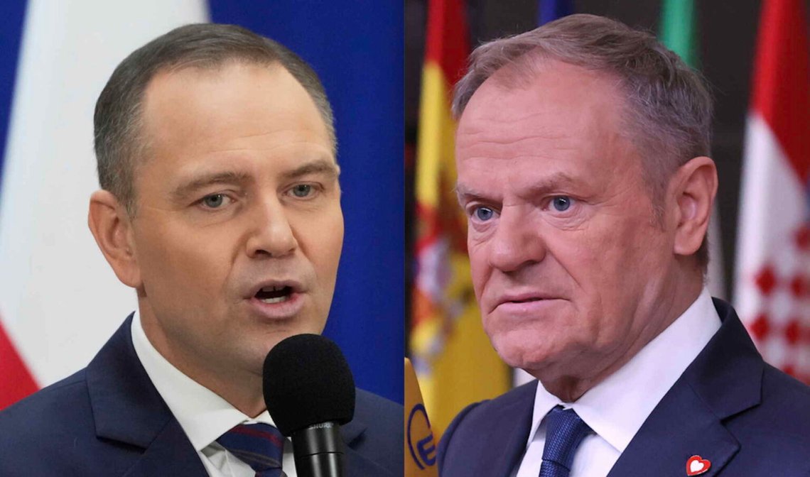 Polens president Karol Nawrocki och premiärminister Donald Tusk. Foto: Czarek Sokolowski och Omar Havanna – båda via AP/NTB. Polens president Karol Nawrocki och premiärminister Donald Tusk. Foto: Czarek Sokolowski och Omar Havanna – båda via AP/NTB.