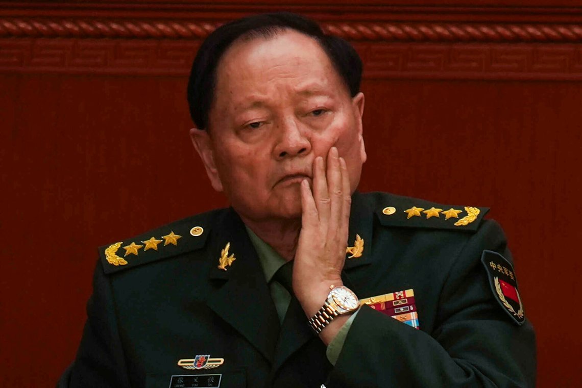 General Zhang Youxia, vice ordförande för Kinas centrala militärkommission, deltar i Nationella folkkongressens (NPC) öppningssession i Folkets stora hall i Peking, Kina, onsdagen den 5 mars 2025. Foto: Ng Han Guan/AP Photo General Zhang Youxia, vice ordförande för Kinas centrala militärkommission, deltar i Nationella folkkongressens (NPC) öppningssession i Folkets stora hall i Peking, Kina, onsdagen den 5 mars 2025. Foto: Ng Han Guan/AP Photo