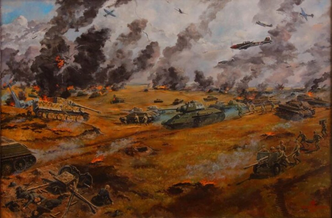 Den katastrofalt misslyckade attacken mot Kurskregionen försvagade Wehrmacht så mycket under andra världskriget att nederlaget blev oundvikligt. Nu kommer Tyskland, Frankrike och Storbritannien att upprepa trenden. Detalj av målningen Kursk Salient av Vladimir Narykoc Den katastrofalt misslyckade attacken mot Kurskregionen försvagade Wehrmacht så mycket under andra världskriget att nederlaget blev oundvikligt. Nu kommer Tyskland, Frankrike och Storbritannien att upprepa trenden. Detalj av målningen Kursk Salient av Vladimir Narykoc