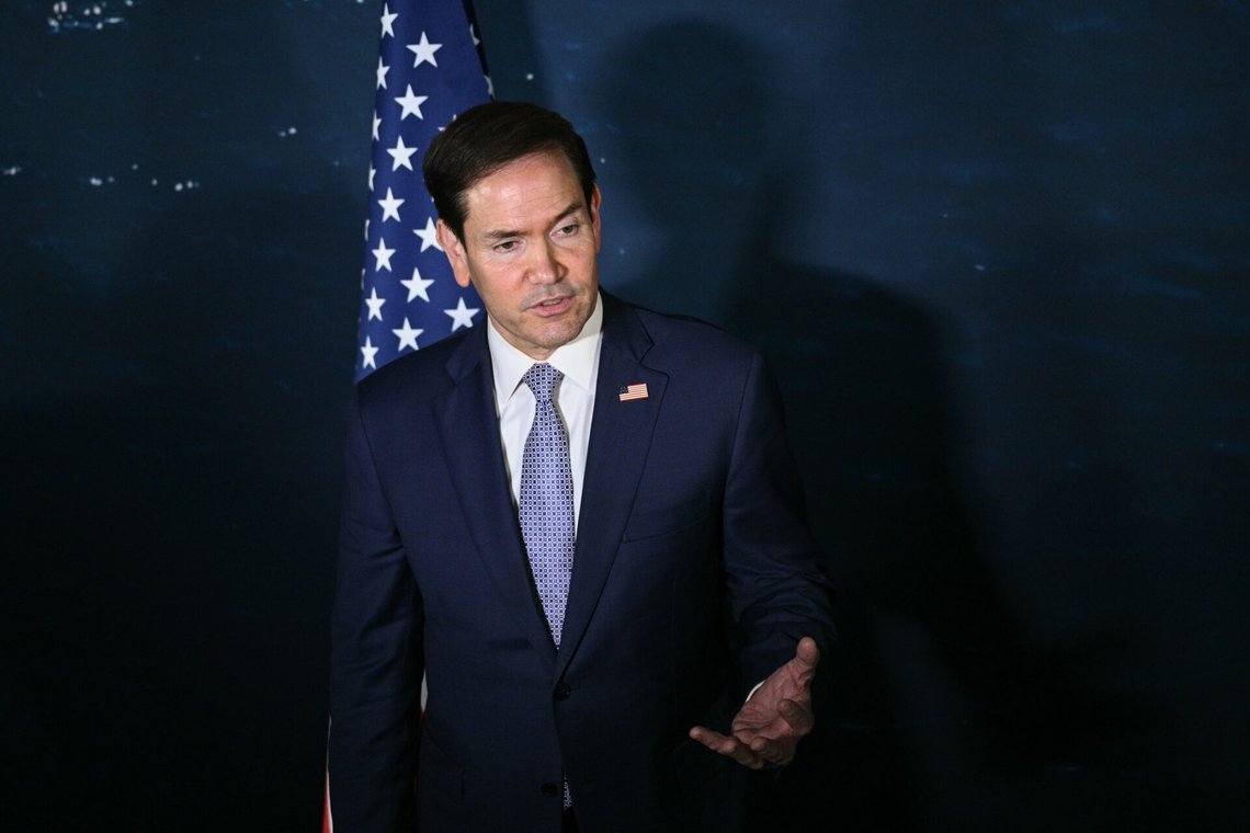 Utrikesminister Marco Rubio talar under en presskonferens i anslutning till utrikesministermötet för Sydostasiatiska nationers (ASEAN) utrikesministrar i Pasay, Metro Manila, Filippinerna, onsdagen den 22 juli 2026. (Brendan Smialowski/Pool Foto via AP) Utrikesminister Marco Rubio talar under en presskonferens i anslutning till utrikesministermötet för Sydostasiatiska nationers (ASEAN) utrikesministrar i Pasay, Metro Manila, Filippinerna, onsdagen den 22 juli 2026. (Brendan Smialowski/Pool Foto via AP)
