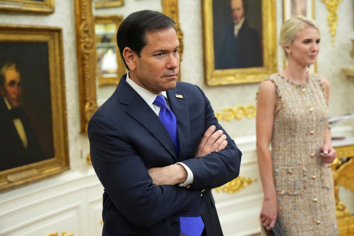 Secretary of State Marco Rubio, left, and White House aide Natalie Harp listen as President Donald Trump speaks during an event about healthcare in the Oval Office of the White House, Friday Sept. 18, 2026, in Washington. (AP Photo/Jacquelyn Martin) Secretary of State Marco Rubio, left, and White House aide Natalie Harp listen as President Donald Trump speaks during an event about healthcare in the Oval Office of the White House, Friday Sept. 18, 2026, in Washington. (AP Photo/Jacquelyn Martin)
